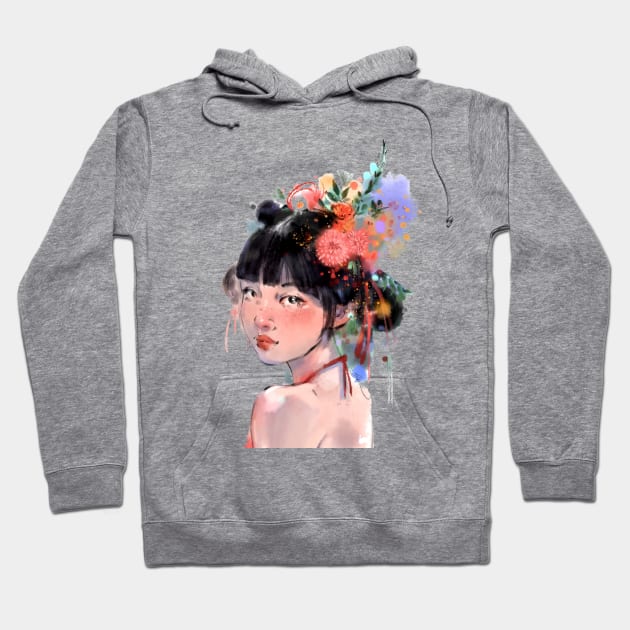 Lunar New Year Blossome Hoodie by christinechangart